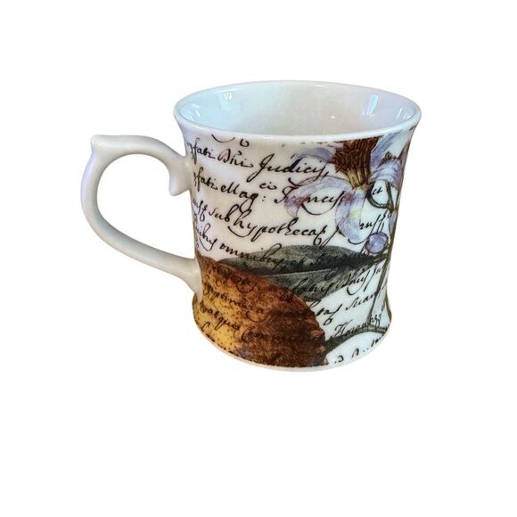 Rosanna Artistic Floral Coffee Mug with Writing - Picture 1 of 5